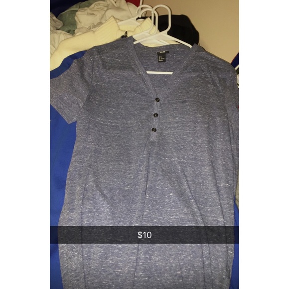 H&M Button up V-Neck. Never worn
