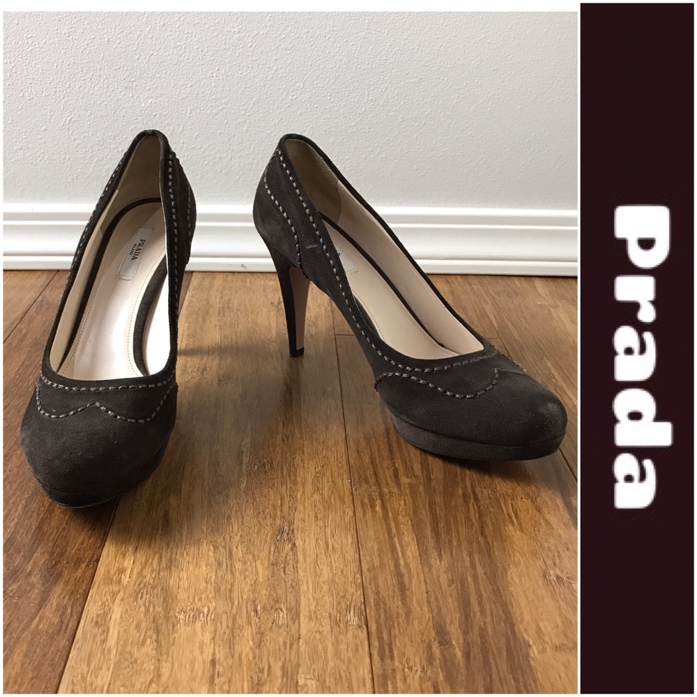 Prada Suede Heels