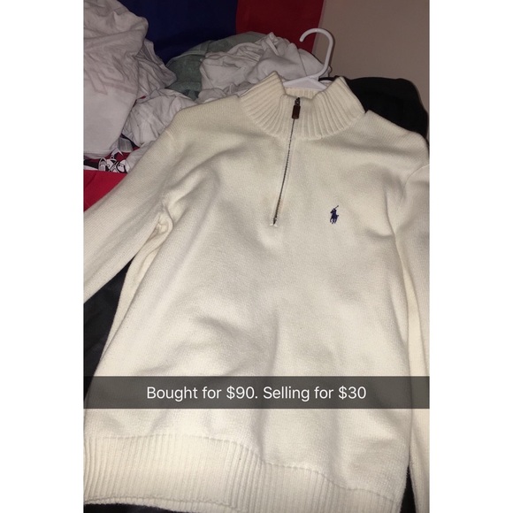 Ralph Lauren zipnup sweater
