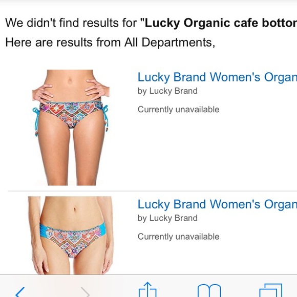 ISO Lucky brand bikini bottom - size large