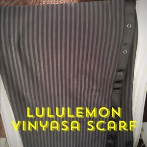 Lululemon Black Stripes Vinyasa Scarf