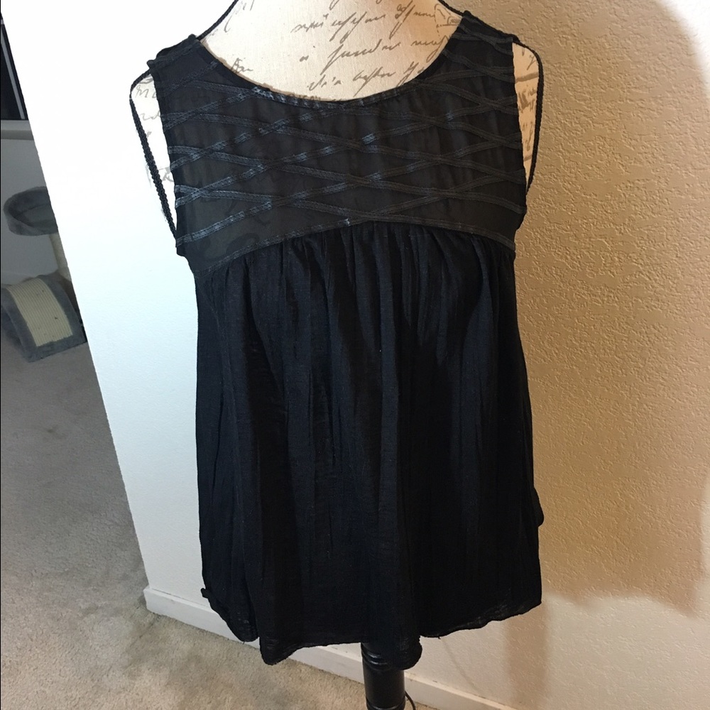 Black tank top