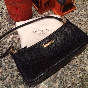 Kate Spade black leather mini bag