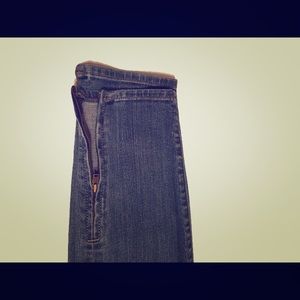 LOFT Modern skinny ankle jeans with ankle zipper