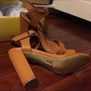 Brown/Caramel Chunk Heels