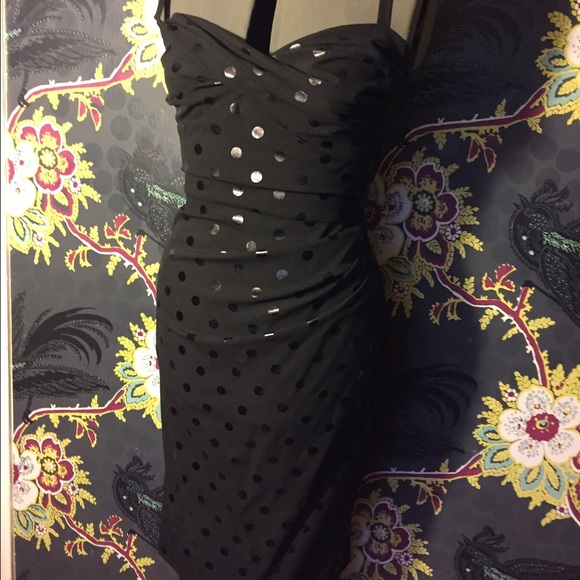 Stop Staring polka dot wiggle dress