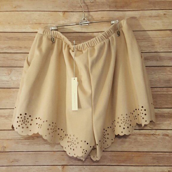 *SOLD OUT* Lauren Conrad Laser cut Suede Shorts - Picture 2 of 4