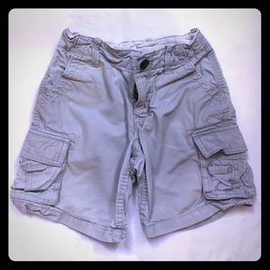 Gray cargo shorts