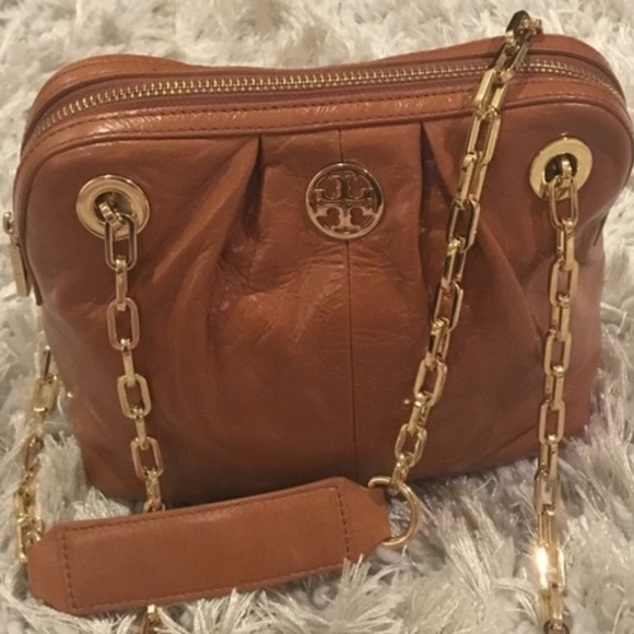 Tory butch versatile brown cross body handbag