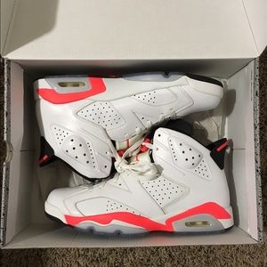 Nike Air Jordan 6 VI Retro OG White Infrared Sz 11