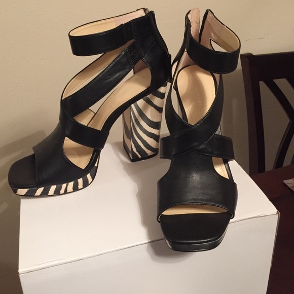 Calvin Klein Shoes - NWOT. Calvin Klein sandals. Zebra print.