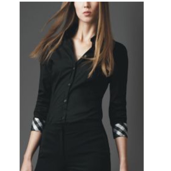Burberry Black blouse/dress shirt