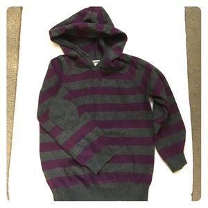 Stripes pullover hooded sweater