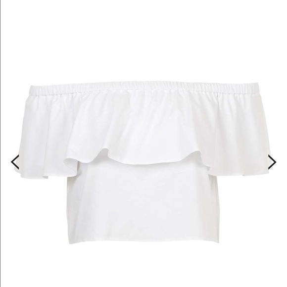 Petite Off-the-shoulder bardot blouse