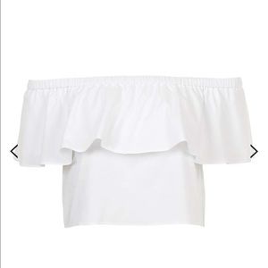 Petite Off-the-shoulder bardot blouse