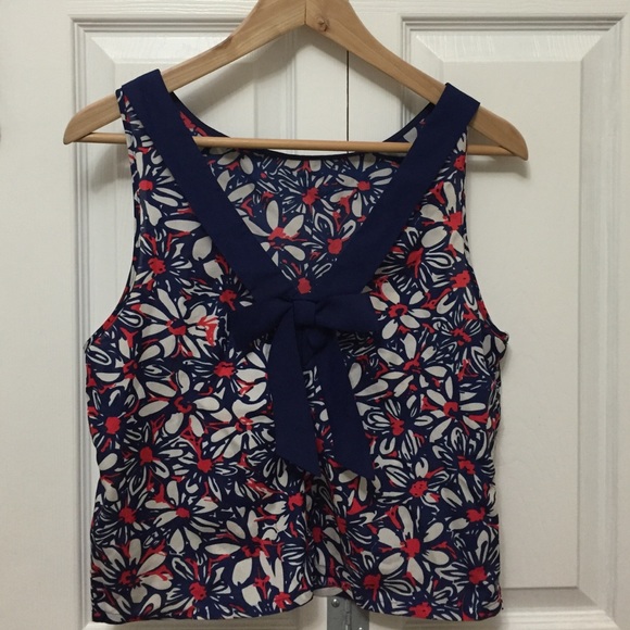 Flower print tank