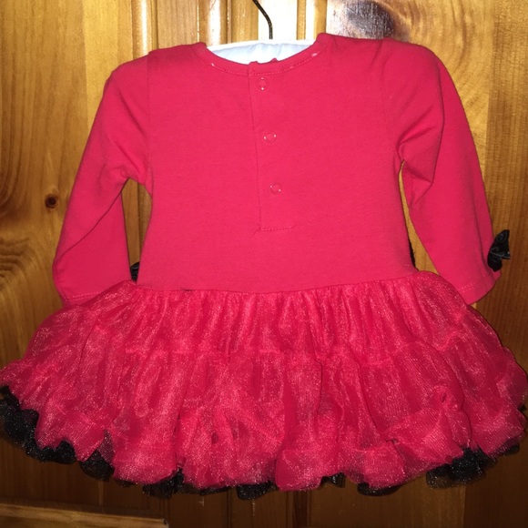 FAO Schwartz Christmas/valentines Dress w/Socks - Picture 2 of 4