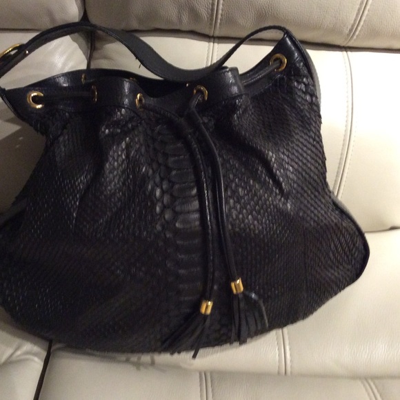Gucci python shoulder bag