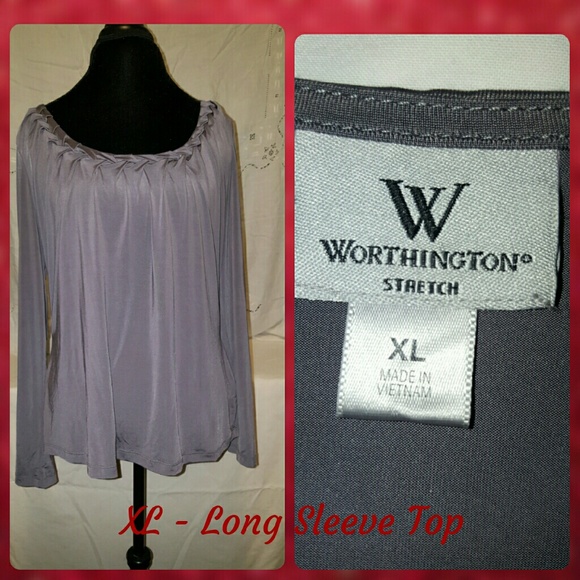 Grey long sleeve top