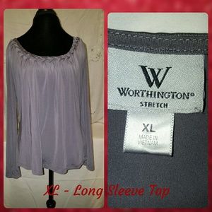 Grey long sleeve top