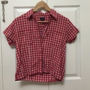 Red plaid shirt