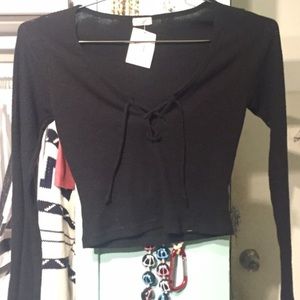 Ribbed tie up Brandy John g