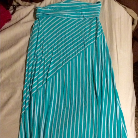 Fold over maxi skirt