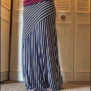 Fold over maxi skirt