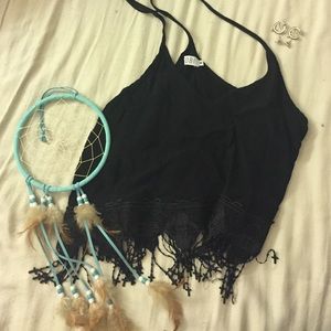 Tobi Black Crop Top😎☦️