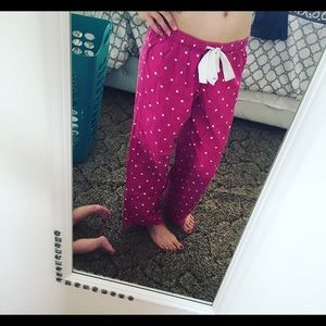 Polka dotted pajama pants!