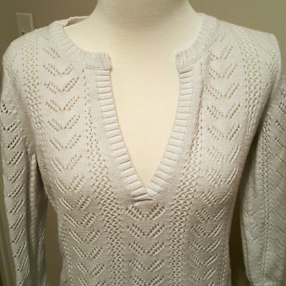 Geoffrey Beene Sport Knit White Sweater - Picture 2 of 3