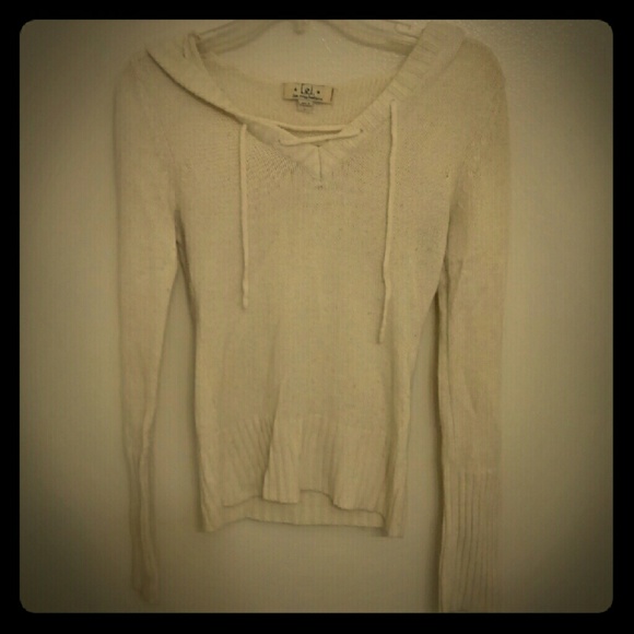Lace Up Hooded Sweater
