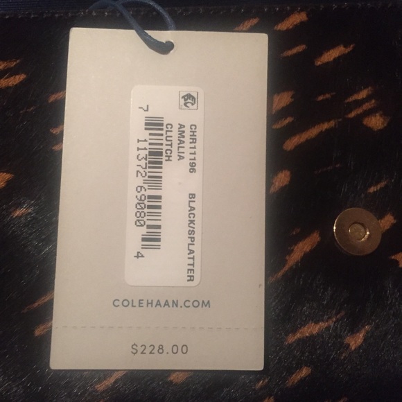 Cole Haan Amalia genuine cow fur crutch - Picture 2 of 2