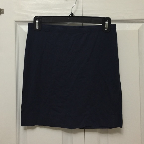 Navy blue mini skirt