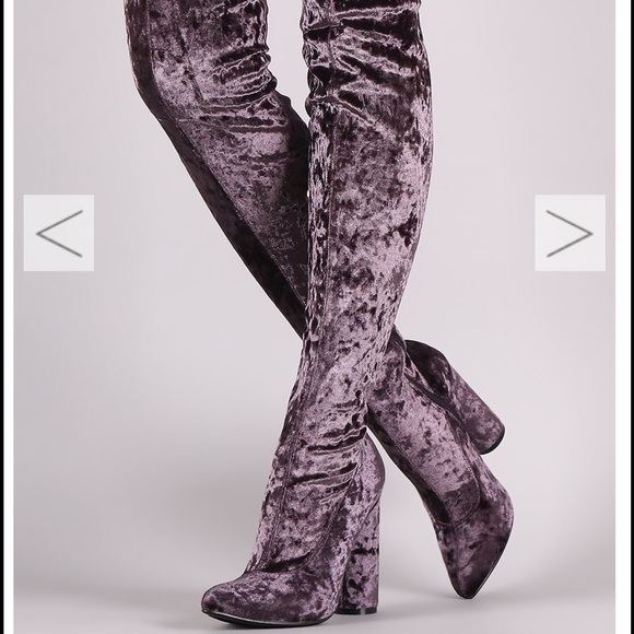 New  high velvet boots