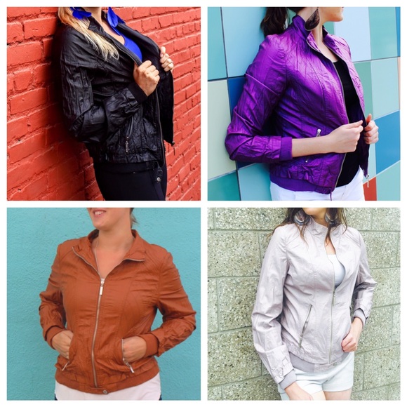 🚫SOLD🚫 Caramel Bomber Jacket - Picture 4 of 4