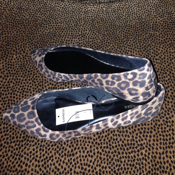 Animal print flats