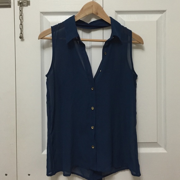 Navy blue blouse