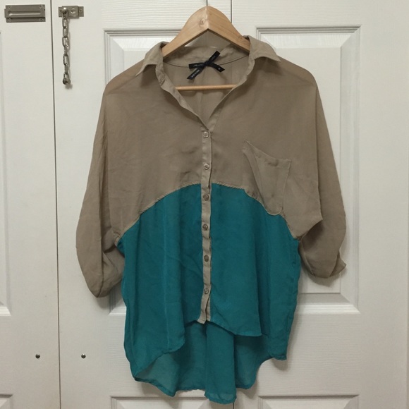 Color block blouse
