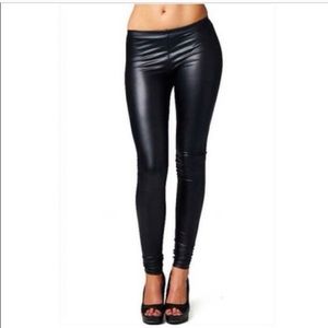 Express faux leather leggings