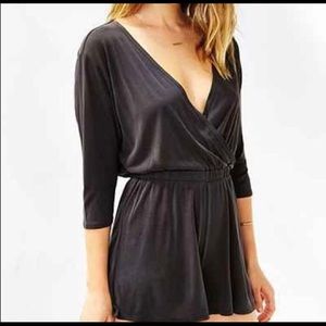 Urban Outfitters Silence and Noise Oxford Romper