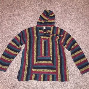 Rasta poncho hoodie