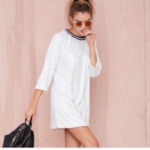 White sequin nasty gal dress!