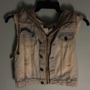 cut off jean jacket