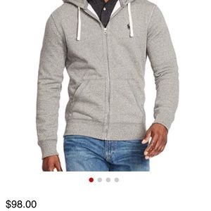 Polo Men's Hoodie in Gray Size Medium