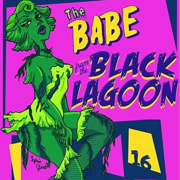 Babe From the Black Lagoon print 🕸👄🌘