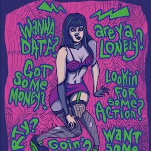 Frankenhooker print 🕸👄👠💜💚