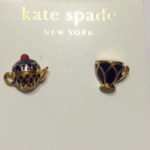 Kate spade New York tea pot cup earrings studs