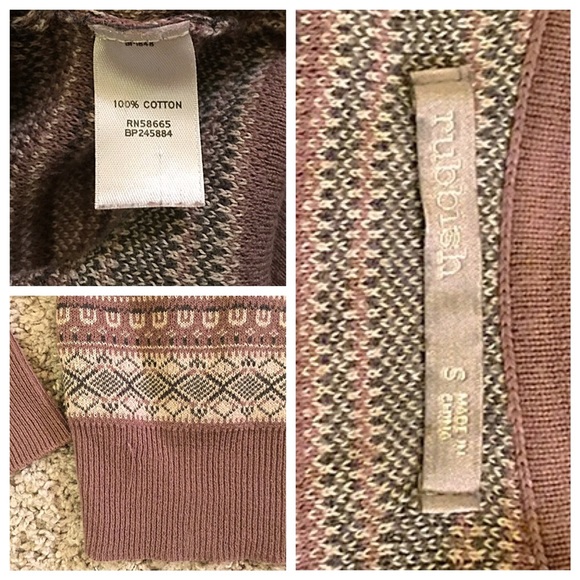 Rubbish cotton patterned cardigan size small - Picture 4 of 4