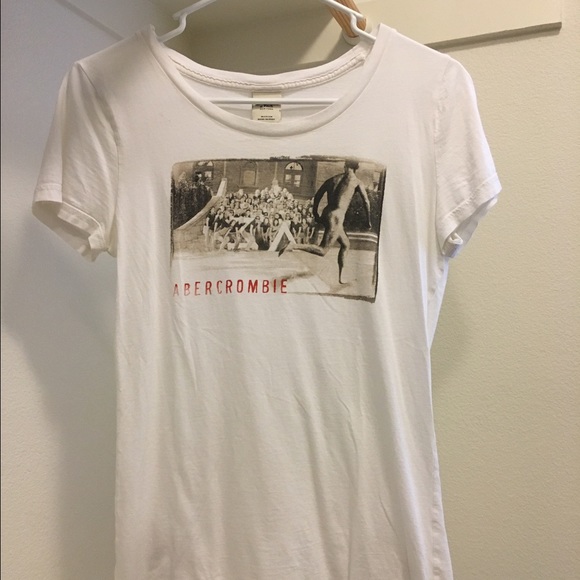 White graphic Abercrombie & Fitch t-shirt - Picture 1 of 3